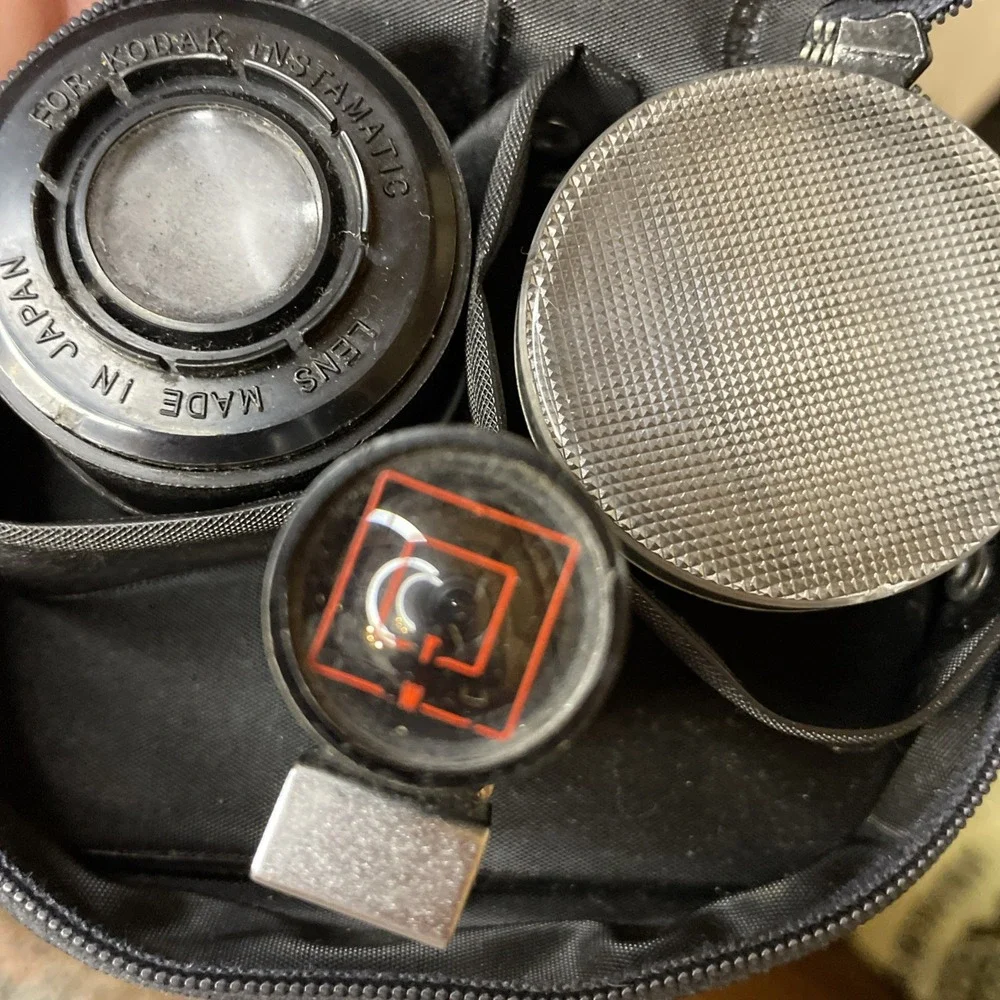 Vintage Lentar Lens Set | Tele & Wide Lens w Caps Finder | Kodak Insta